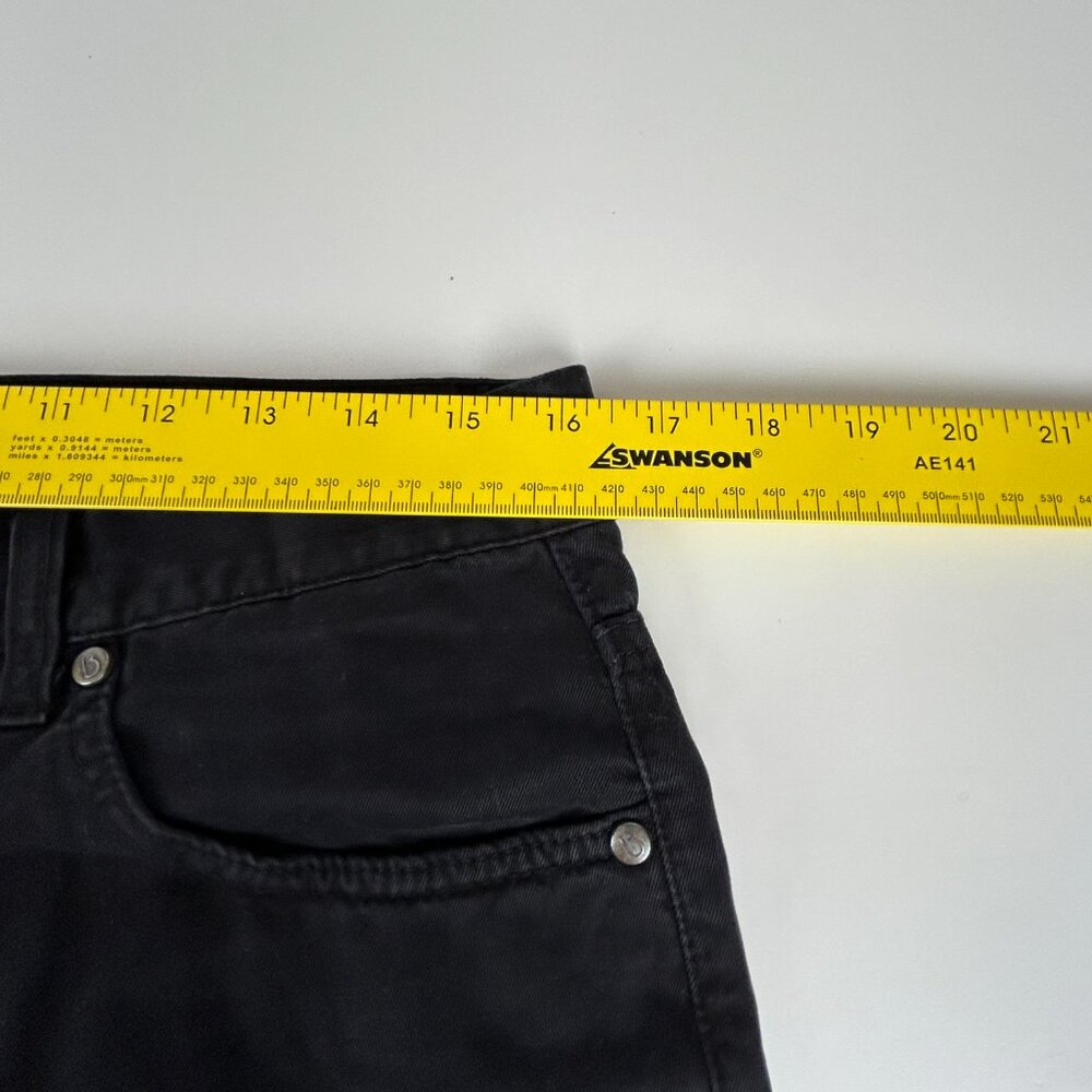 Umberto Bilancioni Jeans Mens EU 50 US 32x26.5 Italy Black Baggy Taper High Rise - Picture 10 of 15